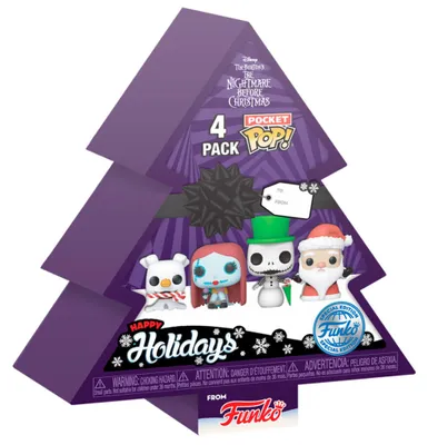 Obrázek produktu pro Noční můra před Vánoci Pocket POP! Vinyl Figurka 4er-Pack Tree Holiday 4 cm