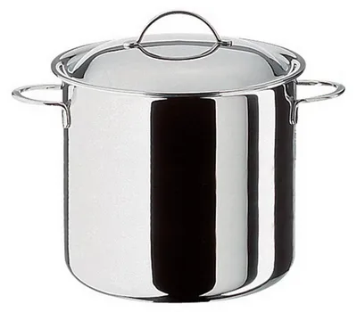 Edelstahl-Fleisch-/Gemüsetopf mit Deckel, 9 L, 24 cm