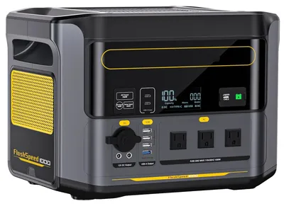 Zdjęcie produktu dla Stacja zasilania - Generator prądu - Powerbank - Przenośny - Bateria LiFePO4 - 1548 Wh - 1000 W - Generator solarny