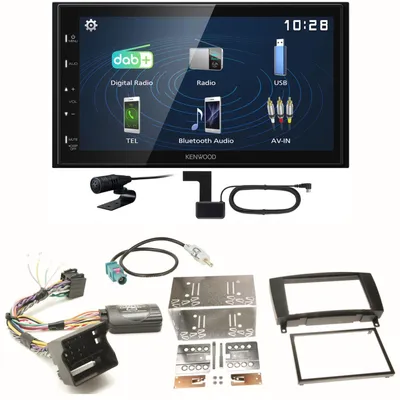 Produktbild von Kenwood DMX129DAB DAB+ Bluetooth USB Einbauset für Mercedes CLK W209 Facelift