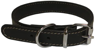 Image de Collier en cuir taille M noir