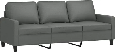 Produktbild von 3-Sitzer-Sofa Dunkelgrau 180 cm Stoff