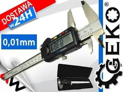 Zdjęcie produktu dla Cyfrowy suwmiarka – suwmiarka, 0–150 mm, 0,01 mm, Geko