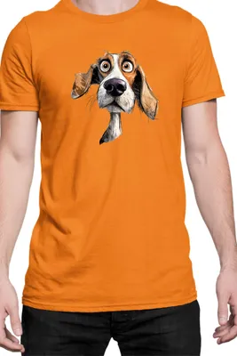 Immagine prodotto di Maglietta da uomo Funny Dogs Breeds Beagle Dog Breed 020, Man M , Orange