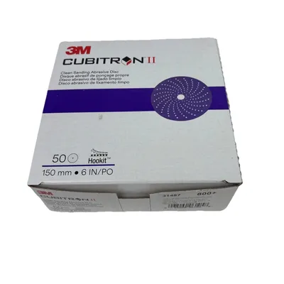 Immagine prodotto di 50 dischi abrasivi 3M™ Cubitron™ II Hookit™ 737U, 150 mm, grana 800+, 31487