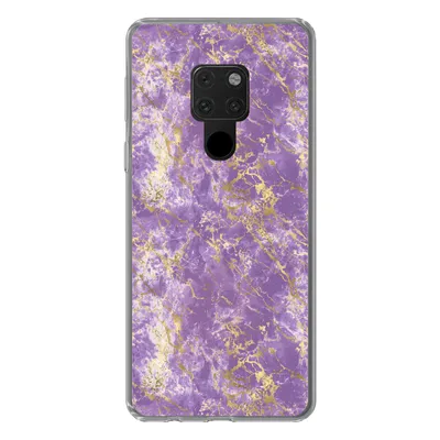 Produktbild von MuchoWow® Handyhülle Schutzhülle Hülle für Huawei P40 Lite Marmor - Lila - Gold - Muster Silikon Softcase Handy Hülle - Handy