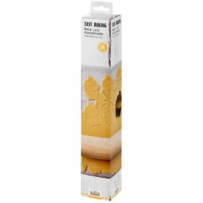 Produktbild von Birkmann Easy Baking Glasfaser Back- und Ausrollmatte, Back Blech, Back Form, Backzubehör, Silikon, 30 cm, 429291