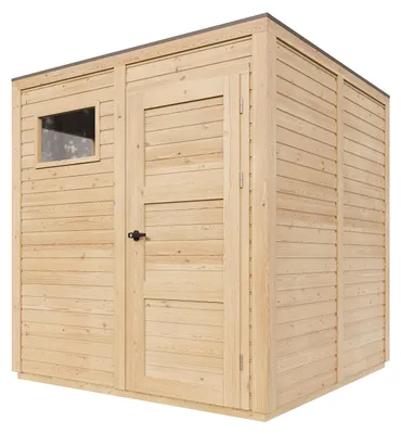 Obrázek produktu pro TIMBELA M325F2+M325G Dřevěný zahradní domek 4,20  m², zahradní sklad na nářadí a kola, stěny 17 mm, okny, impregnovaná podlaha