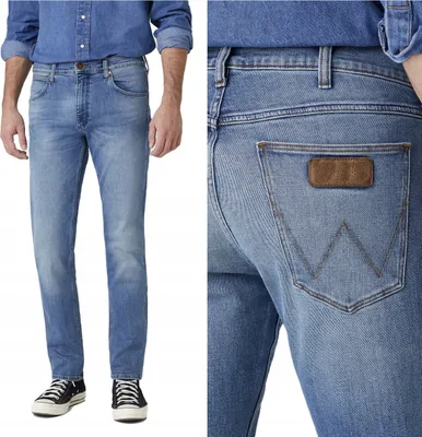 Immagine prodotto di WRANGLER, Jeanshosen da uomo, vestibilità dritta, GREENSBORO, W38 L32, Blau, Jeans, baggyjeans, buggy