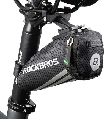 Produktbild von ROCKBROS Fahhrrad Satteltasche Fahrradtasche Fahrradsitz Tasche mit Halterung