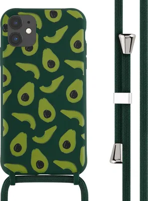 Zdjęcie produktu dla imoshion Silikonowe etui ze sznurkiem do Apple iPhone 11 - Avocado Green