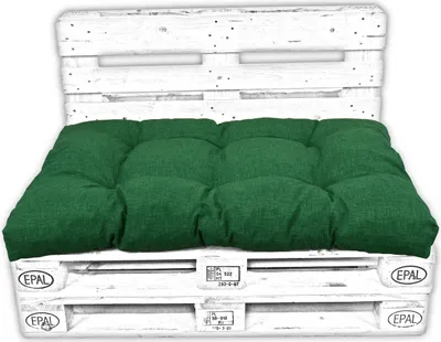 Produktbild von AMPO Palettenkissen Sitz Palettenpolster Auflage Dunkelgrün 120x80 cm