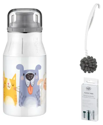 Zdjęcie produktu dla alfi KIDS BOTTLE Trinkflasche – Vorteilsset mit Reinigungsbürste CLEAN FIX 30 cm + CLEAN TABS (20 Stück)