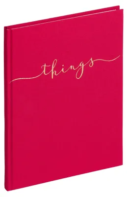 Produktbild von Pagna Notizbuch A5 things 128S blanko rot