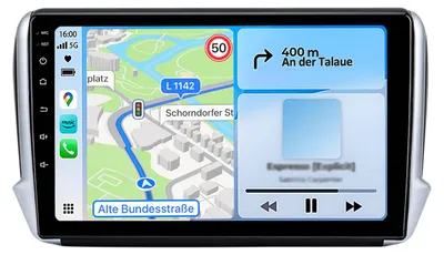 Produktbild von Android Radio geeignet für Peugeot 2008 2013-2017 CarPlay Android Auto Navi Bluetooth DAB+ Rückfahrkamera 10 Zoll 128GB