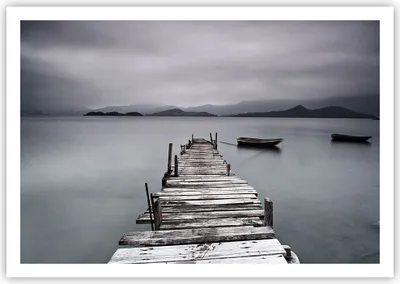 Produktbild von Poster - Poster ohne Rahmen - Brücke See - 100x70 cm - Wand Bild - Wanddeko - Wandbilder - Kunstposter - Wandposter - Bilder - Kunstdruck - Wanddekoration - Wandbild - P2XAA100x70-3547