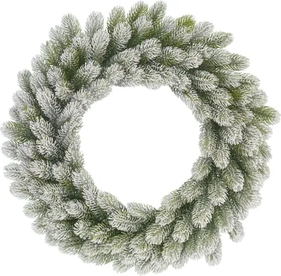 Produktbild von Black Box Trees Nigata Weihnachtskranz - Ø60 cm - Grün Frosted