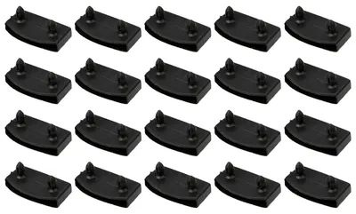 Productafbeelding van Lattenbodemhouders, 20 stuks, bedlattenhouders sets 53 mm