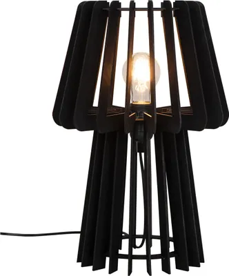 Produktbild von Nordlux Groa Tischleuchte schwarze Tischlampe E27 2213155003