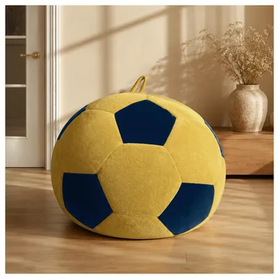 Produktbild von Fußball Sitzsack mit Mehrfarbdesign für Kinder und Jugendliche