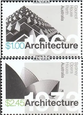 Produktbild von Briefmarken Australien 2007 Mi 2858A-2859A Paar, 2860A-2861A (koml.Ausg.) postfrisch Architektur