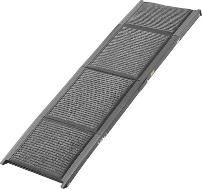 Obrázek produktu pro SucceBuy Skládací rampa pro psy, 180 x 43,2 cm, vhodná pro střední a velké psy do 113 kg, s protiskluzovým povrchem z plstěného koberce, praktická pomůcka pro nástup do vozů SUV a nákladních automobilů
