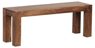 Image de Banc de salle à manger 120 x 45 x 35 cm - Bois massif de Sheesham - Design intemporel