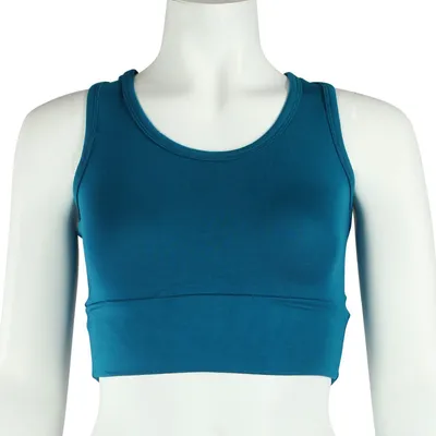 Produktbild von Crop Top - Racerback - uni - petrol