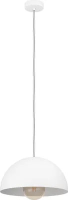 Produktbild von EGLO Hängelampe Gaetano, Pendelleuchte über Esstisch, Esszimmerlampe aus Metall in Weiß, Hängeleuchte mit E27 Fassung, Ø 38 cm