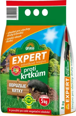 Obrázek produktu pro Nohel Garden Hnojivo GRASS EXPERT na trávník proti krtkům 5kg
