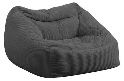 Produktbild von HOME DELUXE - Sitzsack COZY - Stoff: Samt Cord, Farbe: Anthrazit - Maße: 100 x 88 x 80 cm, inkl. Füllung I Sitzmöbel Bean Bag Sitzsäcke