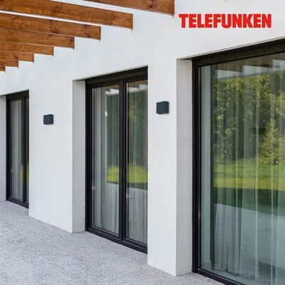 Obrázek produktu pro Telefunken LED antracitová zahradní lampa nástěnné světlo venkovní lampa