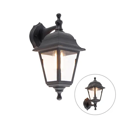 Produktbild von Klassische Außenwandleuchte Schwarz Verstellbar IP44 Capital