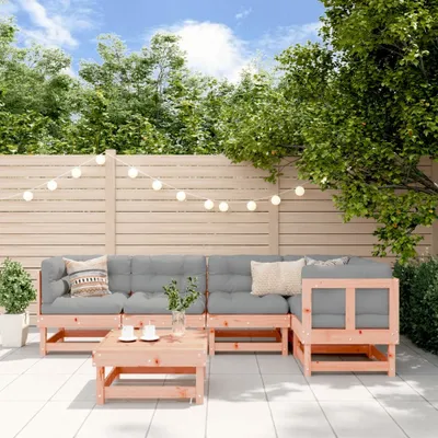 Produktbild von Möbel 6-tlg. Garten-Lounge-Set – Balkonmöbel Sitzgruppe Massivholz Douglasie DE9416