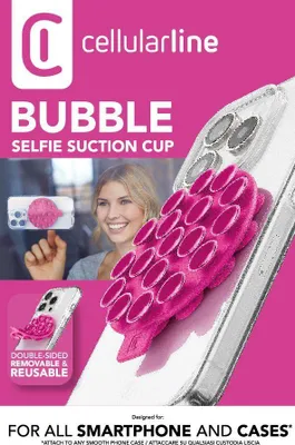 Produktbild von Cellularline Bubble, Griffigkeit, Pink, Universal, Silikon, Universal, Saugnapf