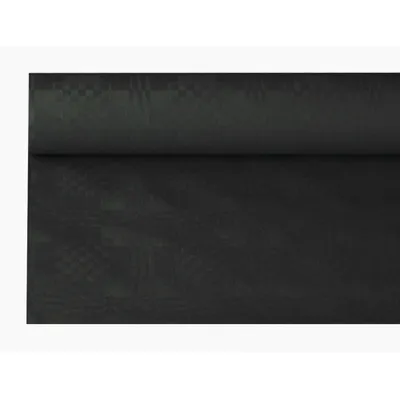 Produktbild von 336 Rollen Papiertischtuch mit Damastprägung 8 m x 1,2 m schwarz