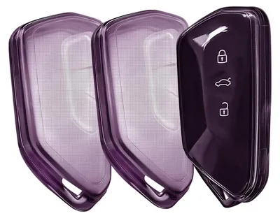 Zdjęcie produktu dla Etui ochronne na kluczyk samochodowy, wykonane z TPU, przezroczyste, 2 sztuki, kompatybilne z: VW Golf 8, ID.3, ID.4, Seat Leon, Cupra Formentor