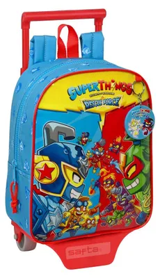 Zdjęcie produktu dla Plecak szkolny na kółkach SuperThings Rescue Force, niebieski, 22 x 27 x 10 cm