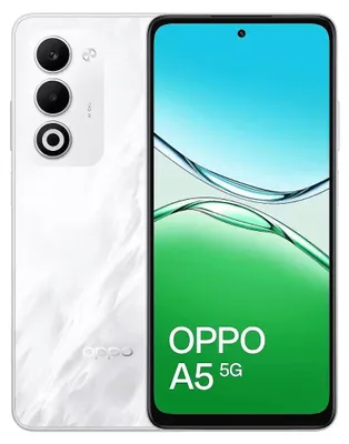 Produktbild von OPPO A5 5G , 16,9 cm (6.67"), 4 GB, 128 GB, 50 MP, Android 15, Weiß