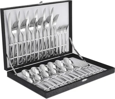 Produktbild von Famanu Besteckset 30-teilig für 6 Personen - 18/10 Edelstahl mit modernem Design