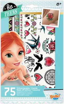 Produktbild von 75 Tattoos für Mädchen – bunt