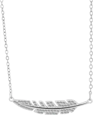 Produktbild von 925/- echt Silber Kette mit Federhänger, rhodiniert
