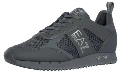 Produktbild von EA7 Sportliche Mesh-Sneaker mit Logo, Grau 40.5 EU