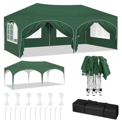 Image de Pavillon pliable - Tente pop-up - Pavillon de jardin - Tente de camping - Abri - Pavillon