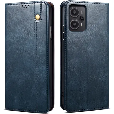 Obrázek produktu pro Pouzdro pro Xiaomi Poco F5 / Redmi Note 12 Turbo, kožené flip pouzdro peněženka s funkcí stojánku modré