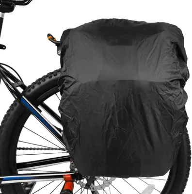 Obrázok produktu pre Pláštenka na bicykel, Vodotesná, 100L, Čierny polyester, pre bicykle