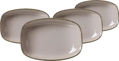 Produktbild von Ritzenhoff & Breker Casa Suppenteller 23,5 x 16 cm 4er Set grau