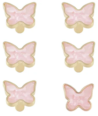 Produktbild von Omgoods – Set mit 6 dekorativen Schmetterlings-Knäufe für Möbelbeschläge