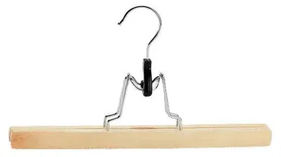 Obrázek produktu pro Dřevěné ramínka na oblečení, protiskluzové ramínka na kalhoty, ramínka na oblečení pro domácnost, úložný prostor pro sukně