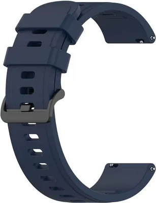 Produktbild von BStrap Silicone V3 Armband für Xiaomi Amazfit GTS, dark blue